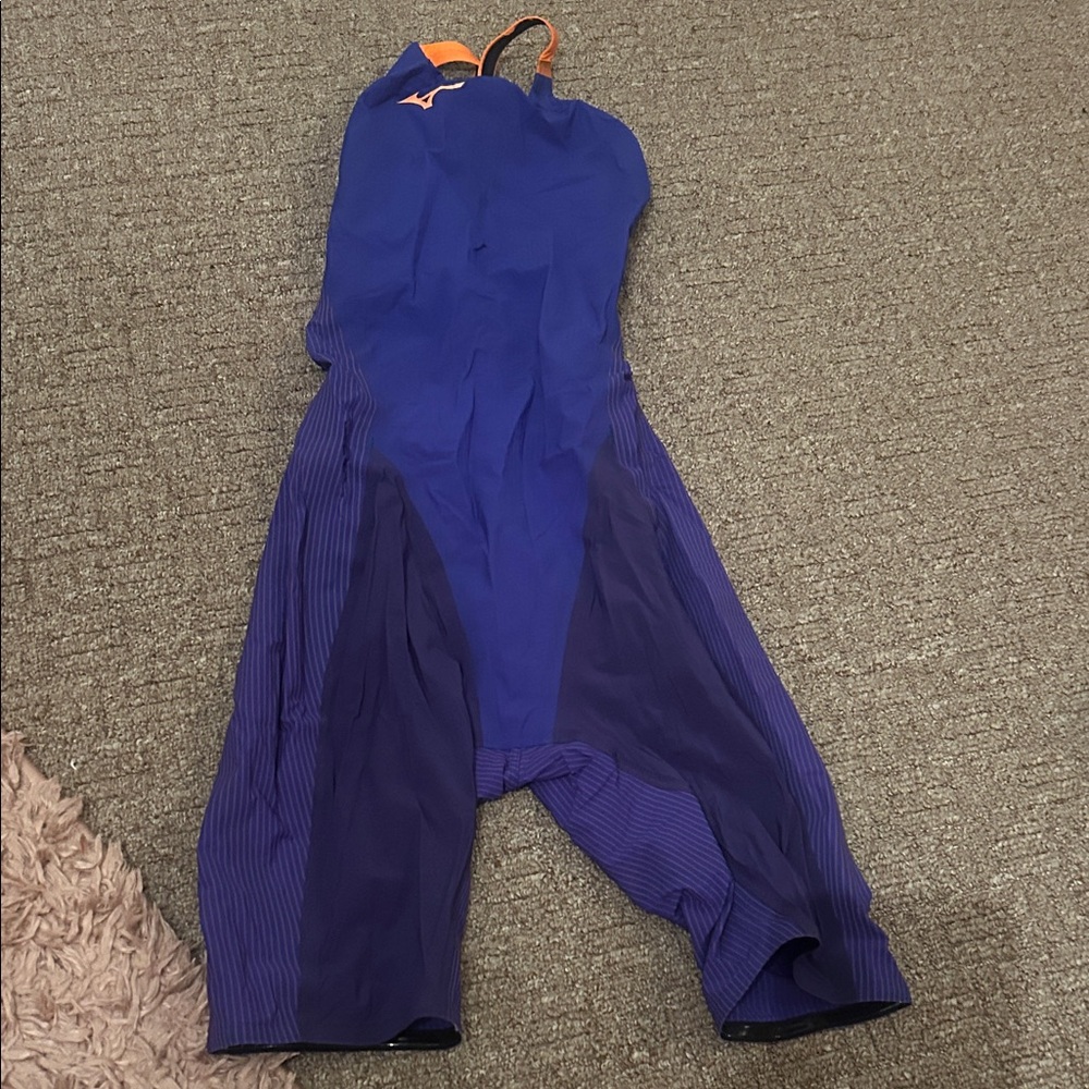Mizuno Purple & Orange One-Piece Racing Swimsuit